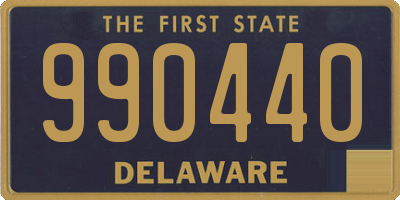 DE license plate 990440