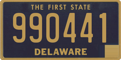 DE license plate 990441