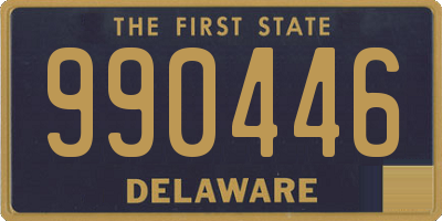 DE license plate 990446