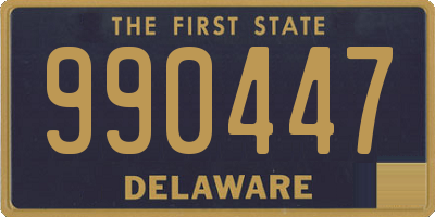 DE license plate 990447