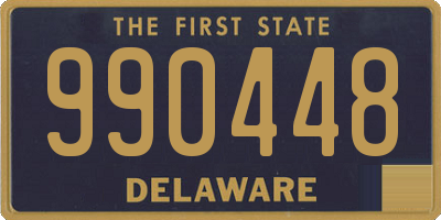 DE license plate 990448