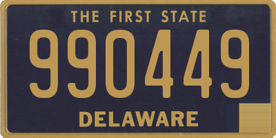 DE license plate 990449