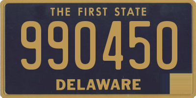 DE license plate 990450