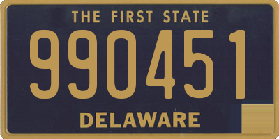 DE license plate 990451