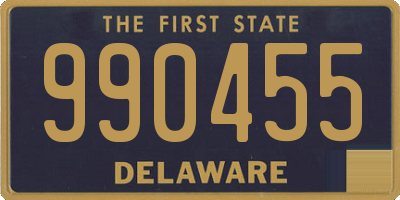 DE license plate 990455