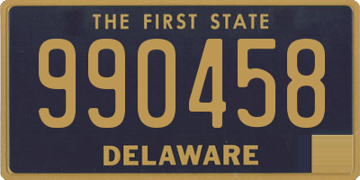 DE license plate 990458