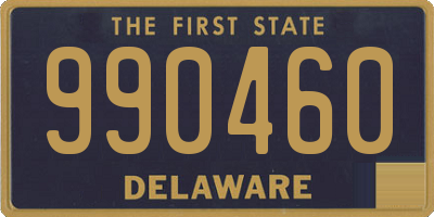 DE license plate 990460