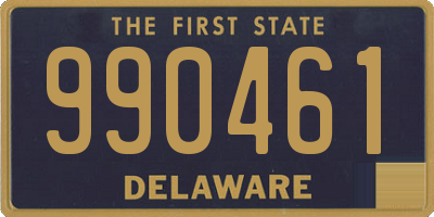 DE license plate 990461