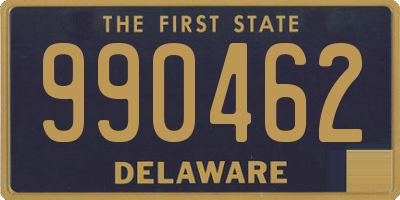 DE license plate 990462