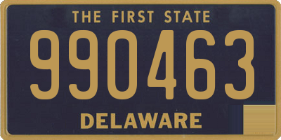 DE license plate 990463