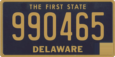 DE license plate 990465