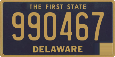 DE license plate 990467