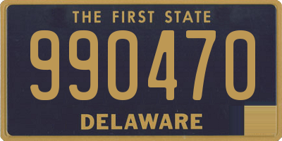 DE license plate 990470