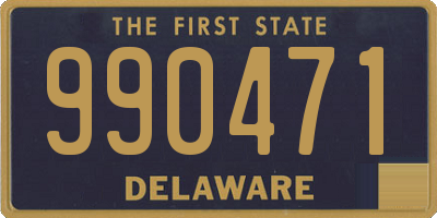 DE license plate 990471