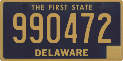 DE license plate 990472