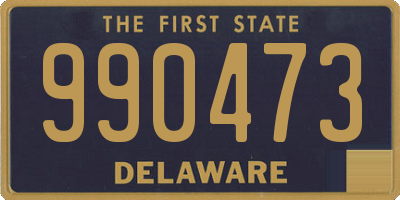 DE license plate 990473