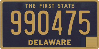 DE license plate 990475