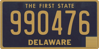 DE license plate 990476