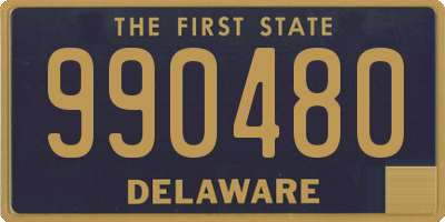 DE license plate 990480