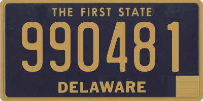 DE license plate 990481