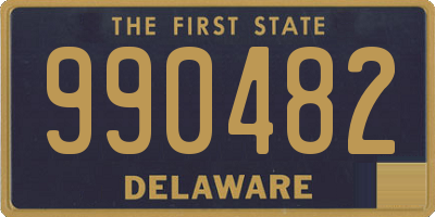 DE license plate 990482