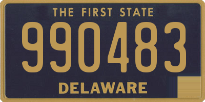 DE license plate 990483