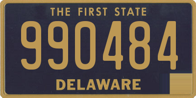DE license plate 990484