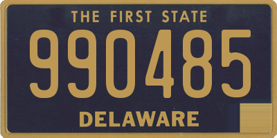 DE license plate 990485