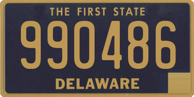 DE license plate 990486