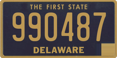 DE license plate 990487