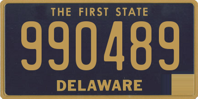 DE license plate 990489