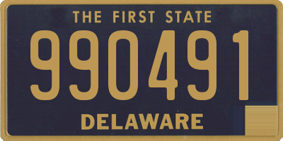 DE license plate 990491