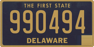 DE license plate 990494