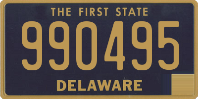 DE license plate 990495