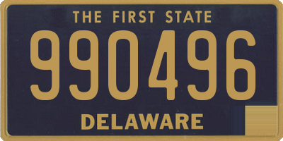 DE license plate 990496