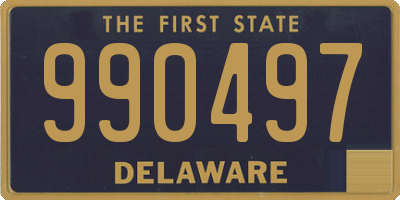 DE license plate 990497