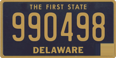 DE license plate 990498