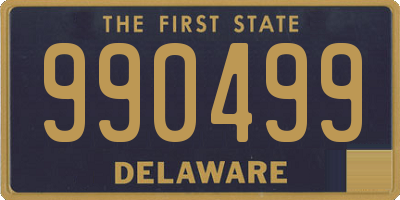 DE license plate 990499