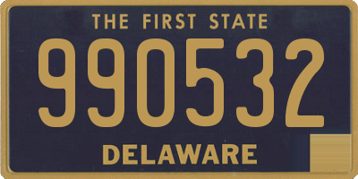 DE license plate 990532