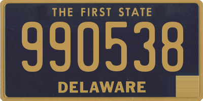 DE license plate 990538