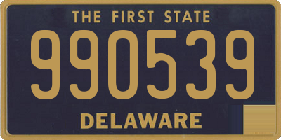 DE license plate 990539