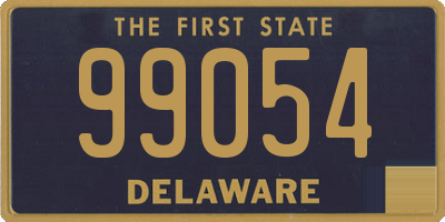 DE license plate 99054