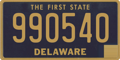 DE license plate 990540