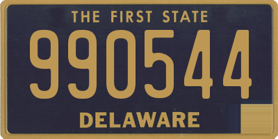 DE license plate 990544