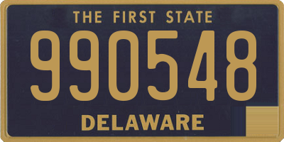 DE license plate 990548