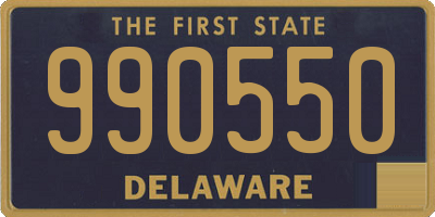 DE license plate 990550