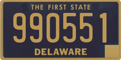 DE license plate 990551