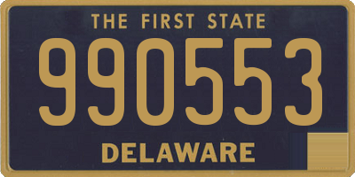 DE license plate 990553