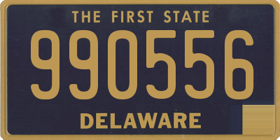 DE license plate 990556