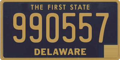 DE license plate 990557